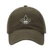 Baseball Cap Men Fleur De Lis Embroidered Washed Cotton Dad Hat Baseball Caps (Green,7 5/8) view 1