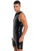 YiZYiF Men's PVC Leather Zipper Jumpsuit Exotic Costume Lingerie Bodysuit Clubwear Costume Black X-Large view 4