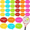 Sosation 24 Pcs Tennis Vibration Dampener Colorful Tennis Racket Dampener for Women Men Gift Team Accessories, 6 Styles view 1