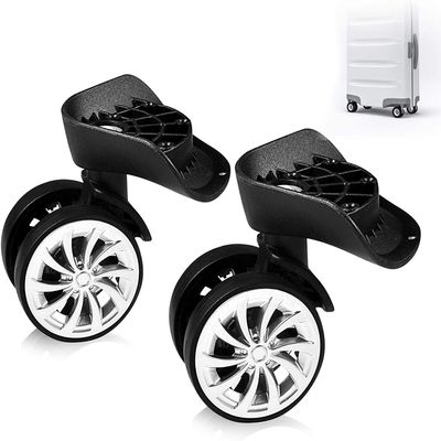 LIZEALUCKY Luggage Suitcase Wheels,Pack of 2 Swivel Wheel Replacement Spinner Luggage Travel Suitcase Wheels Plastic Bearings Repair Set for Luggage Kits