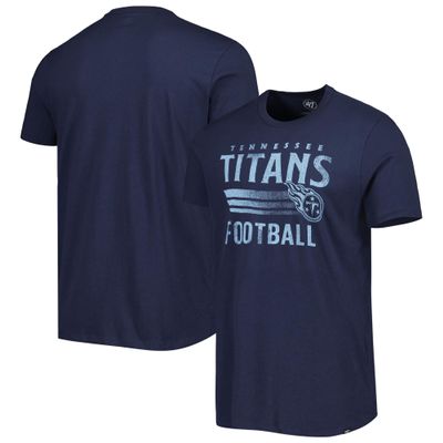 47 Men's Navy Tennessee Titans Wordmark Rider Franklin T-Shirt