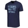 47 Men's Navy Tennessee Titans Wordmark Rider Franklin T-Shirt view 2