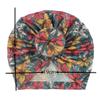 0-3 Years Old Baby Boys Stretch Cap Floral Toddler Baby Knotted Headwear Print Boy Girl Accessories Kids (E, One Size) view 2