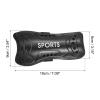 PATIKIL Soccer Shin Pads, 2 Pack Breathable PVC Sport Guard for Adult, Black view 2