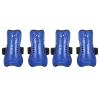 PATIKIL Soccer Shin Pads Size S, 4 Pack Breathable PVC Sport Guard for Youth, Blue view 1