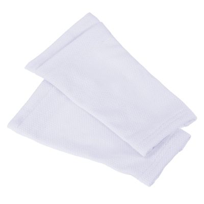PATIKIL Size S Soccer Shin Guard Socks, 4 Pack Breathable Sleeves for Running, White