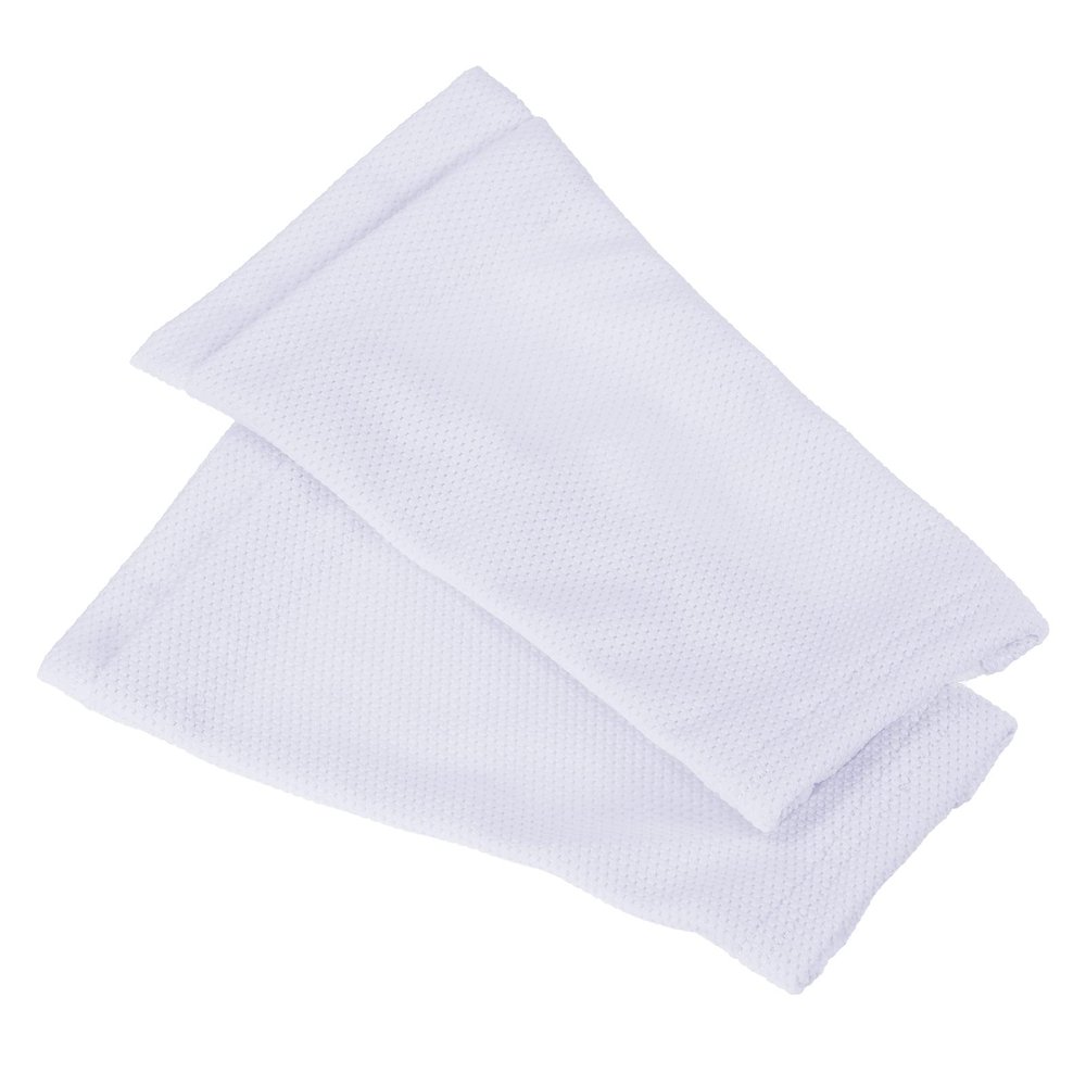 PATIKIL Size S Soccer Shin Guard Socks, 4 Pack Breathable Sleeves for Running, White