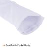 PATIKIL Size S Soccer Shin Guard Socks, 4 Pack Breathable Sleeves for Running, White view 4