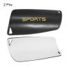 PATIKIL Size L Soccer Shin Pads, 2 Pack PVC Sport Protective Guard for Youth, Black view 3