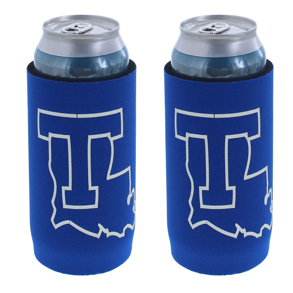 Kolder College Team Logo Insulated Can Holder Cooler 2-Pack Set (Louisiana Tech (Bulldogs))