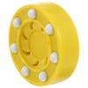 Roller Hockey Puck,Official Game Puck,Street Hockey Puck,Low Bounce Fast Glide Pegs Roller Hockey Game Puck Training Puck Dry Land Hockey Balls for Practicing(Yellow) view 1