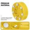 Roller Hockey Puck,Official Game Puck,Street Hockey Puck,Low Bounce Fast Glide Pegs Roller Hockey Game Puck Training Puck Dry Land Hockey Balls for Practicing(Yellow) view 2