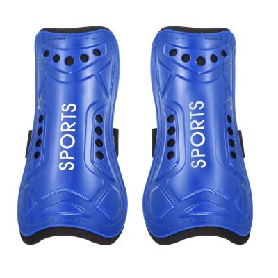 PATIKIL Soccer Shin Pads, 2 Pack Breathable PVC Sport Guard for Adult, Blue