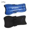PATIKIL Soccer Shin Pads, 2 Pack Breathable PVC Sport Guard for Adult, Blue view 3