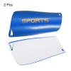 PATIKIL Size M Soccer Shin Pads, 2 Pack PVC Sport Protective Guard for Youth, Blue view 3