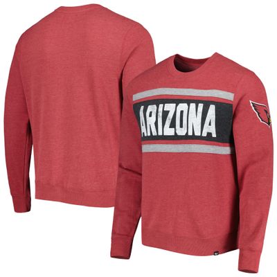 47 Men's Heathered Cardinal Arizona Cardinals Bypass Tribeca Pullover Sweatshirt