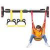 BCPPO Chin Up Bar Portable Door Frame Pull Up Bar, Wall Mounted Fitness Horizontal Bar with Kids Rings and Swing, Adjustable/Safety Non-Slip/Load 250kg (Size : 135-155CM) view 1
