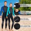 PRELGOSP Mens Womens Wetsuits, Full Length 3mm Back Zip Neoprene Wetsuit, Warm UV Protection Wet Suits for Scuba Diving, Spearfishing, Snorkeling, Surfing,Men Blue,3XL view 4