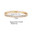 ZAHSY Gold Tennis Bracelet Cubic Zirconia Bracelets for Women Rhinestone Tennis Bracelets for Women Birthday Christmas Gifts Gold Chain Link Bracelet view 4