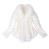 XUNRYAN Women Cropped Luxury Winter Warm Fluffy Faux Fur Short Coat Jacket Parka Cardigan Open Front Cape 90s Outfits view 1