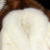 XUNRYAN Women Cropped Luxury Winter Warm Fluffy Faux Fur Short Coat Jacket Parka Cardigan Open Front Cape 90s Outfits view 3