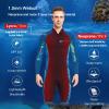 PRELGOSP Wetsuit for Men 1.5mm Neoprene Shorty Wetsuits Front Zip Stretch Wet Suit for Watersports, Paddleboarding, Sailing,Black,M view 3