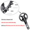 Cyclon Single Speed Square Taper Crankset, 170mm Mountain Bike Crankset with 104BCD 32T/34T/36T/38T/40T/42T Narrow Wide Tooth Round Black Chainring, Replacement for Bicycle Crank Arm Set MTB Crankset view 3