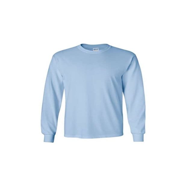 Gildan Men's G2400 Ultra Cotton Jersey Long Sleeve Tee Carolina Blue