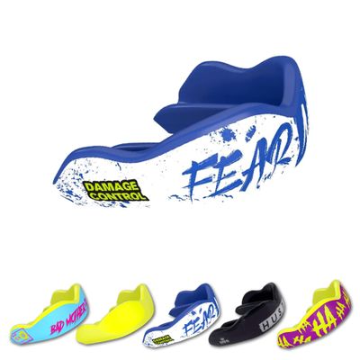 DAMAGE CONTROL High-Impact Mouth Guard  Sports Mouthguard for Boxing, Football, Hockey, Lacrosse & Basketball, Protects Teeth & Jaw, Protective Mouthpiece for Adults & Youth (Women, Fear None)