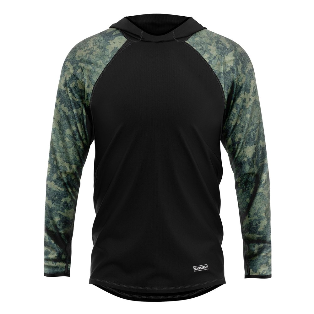 BLACKSTRAP Mens Therma Hooded Baselayer Top - Canvas Green | Large