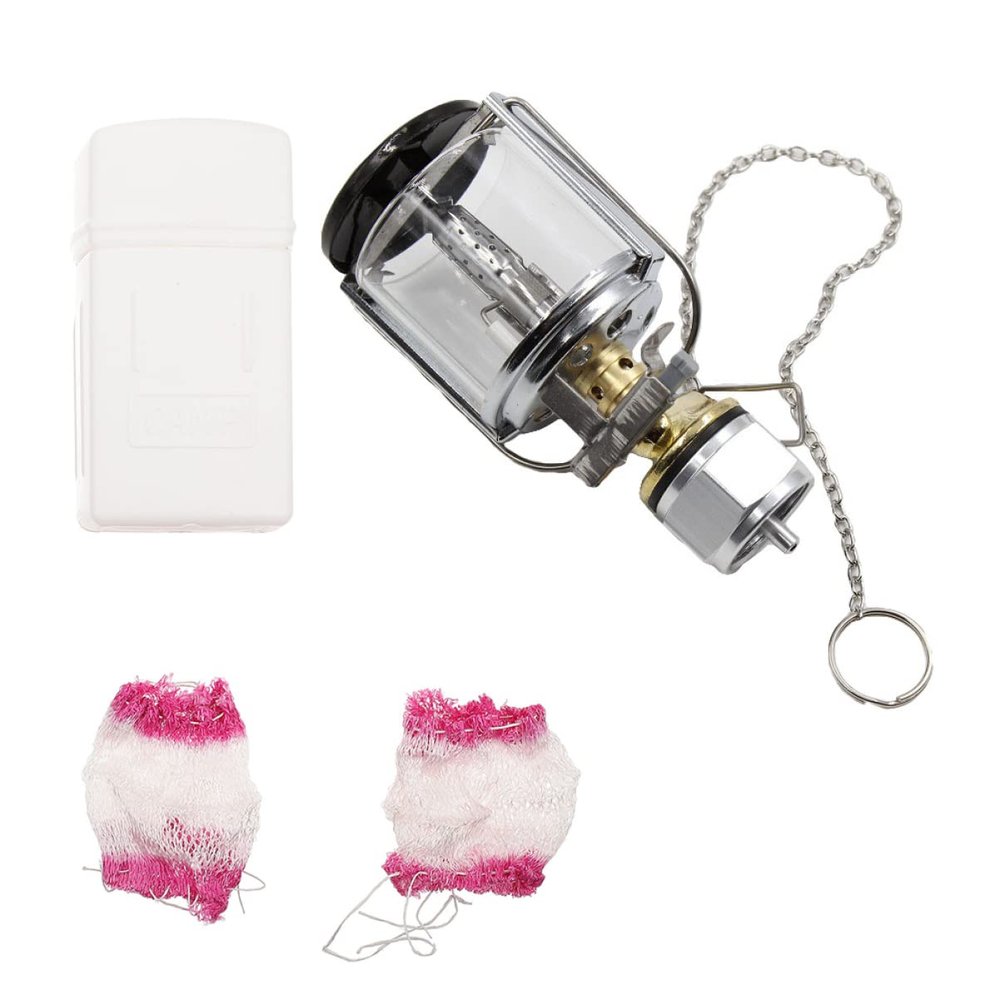 1set Portable Propane Lantern for Camping Gas Lamp with Bright Illumination Suitable for Outdoor Activities BBQ and Emergency Lighting