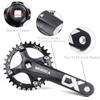 Cyclon Single Speed Square Taper Crankset, 170mm Mountain Bike Crankset with 104BCD 32T/34T/36T/38T/40T/42T Narrow Wide Tooth Round Black Chainring, Replacement for Bicycle Crank Arm Set MTB Crankset view 2