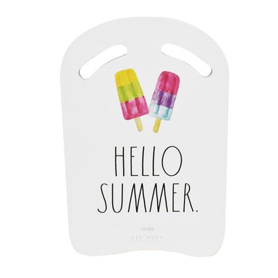 Rae Dunn x CocoNut Float Foam Kickboard - Hello Summer Theme - Youth and Adult Swimming Aid Made EVA Material, Swim Training Board Featuring Classic Rae Dunn Artwork