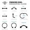 Pierced Owl 20GA F136 Implant Grade Titanium CZ Crystal Marquise Nose Screw (Aurora Borealis) view 4