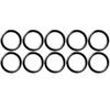 Pack of 10 Black Silicone Body Jewelry O-Rings (4mm (0.16")) view 1