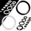 Pack of 10 Black Silicone Body Jewelry O-Rings (4mm (0.16")) view 2