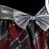 Bonnie Jean Girls 2T-16 Christmas Holiday Velvet Drop Waist Style Dress Black/Red/Silver view 4