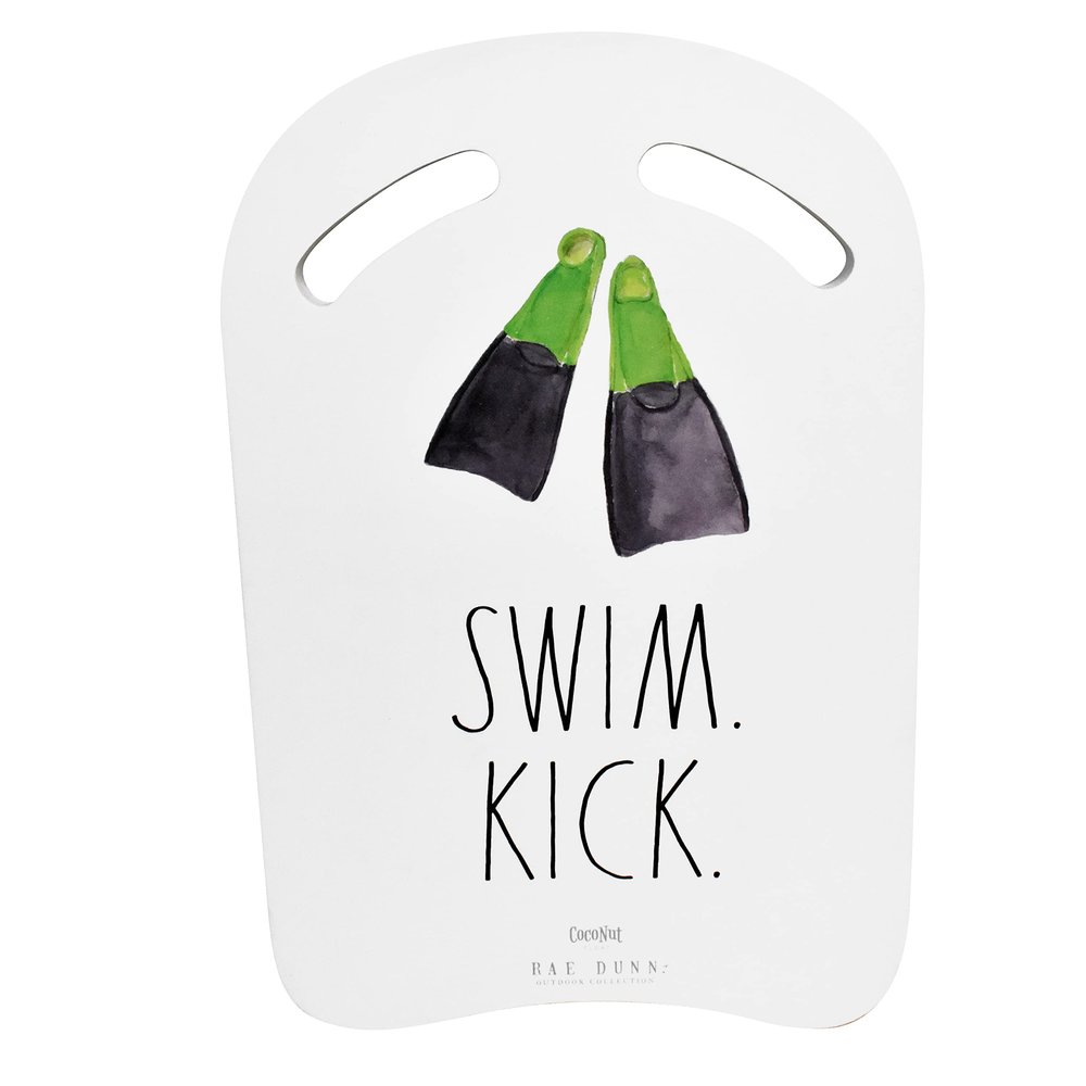 Rae Dunn x CocoNut Float Foam Kickboard - Swim Kick Theme - Youth and Adult Swimming Aid Made EVA Material, Swim Training Board Featuring Classic Rae Dunn Artwork