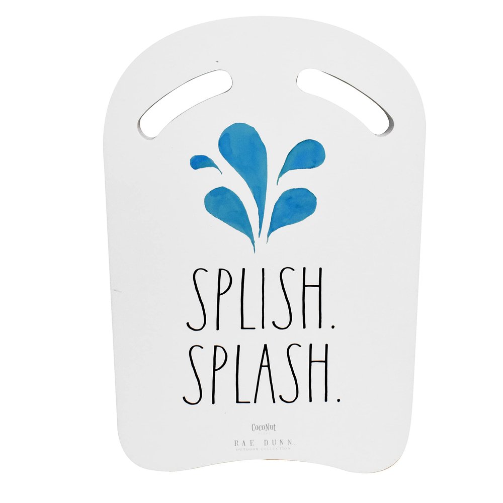 Rae Dunn x CocoNut Float Foam Kickboard - Splish Splash Theme - Youth and Adult Swimming Aid Made EVA Material, Swim Training Board Featuring Classic Rae Dunn Artwork