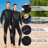 PRELGOSP Mens Womens Wetsuits, Full Length 3mm Back Zip Neoprene Wetsuit, Warm UV Protection Wet Suits for Scuba Diving, Spearfishing, Snorkeling, Surfing,Women Black,XL view 4