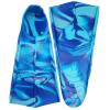 Fadgesy Swimming Training Fins,Comfortable Silicone Flippers for Swimming and Diving,Size Suitable Kids Girls Boys Adults (Medium, Blue Seaarea) view 2