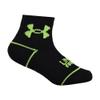 Under Armour Baby Boys Multi Pack Basic Essential Quarter Socks, Black Logo, 2T-4T view 2