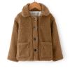 Toddler Boys Girls Coat Winter Windproof Thicken Coat Jacket Child Warm Fleece Button Outerwear (Coffee, 2-3 Years) view 2