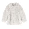 Girls' Outerwear Jackets, Toddler Girls Fashion Fluffy Faux Fleece Coat Windproof Winter Fleece (White, 3-4 Years) view 1