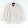 Girls' Outerwear Jackets, Toddler Girls Fashion Fluffy Faux Fleece Coat Windproof Winter Fleece (White, 3-4 Years) view 3