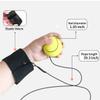 ZUYEE Wrist Return Ball 1.85 Inch Sports Wrist Balls On A String Rubber Rebound Balls (Basketball, Baseball, Soccer) Wristband Toy for Children Kids Gift Exercise or Play (4 PCS) view 4