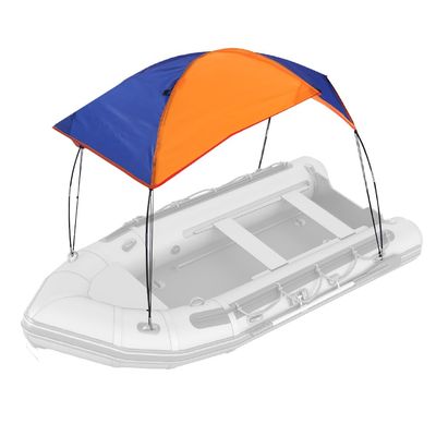 Boat Canopy, Sailboat Sun Shelter Awning Cover Fishing Camping Tent Sun Shade Top for Outdoor Inflatable Boat Raft Kayak Boat(68351 Awning (4 People))