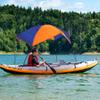 Boat Canopy, Sailboat Sun Shelter Awning Cover Fishing Camping Tent Sun Shade Top for Outdoor Inflatable Boat Raft Kayak Boat(68351 Awning (4 People)) view 2