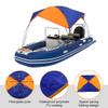 Boat Canopy, Sailboat Sun Shelter Awning Cover Fishing Camping Tent Sun Shade Top for Outdoor Inflatable Boat Raft Kayak Boat(68351 Awning (4 People)) view 3