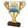 Trophy Monster World's Greatest Brother Wood Trophy Awards ECO Friendly Acupw 2022| Free Engraving and Delivery | 3 Sizes view 1